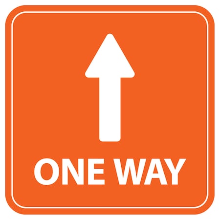 One Way Directional V.2, Orange, 15, 8639XOR